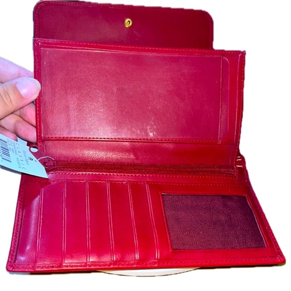 NWT Vintage Etienne Aigner Classic Personal Assets Leather WalletRed - Picture 5 of 16
